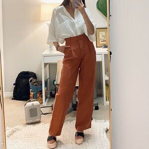 Aritzia Linen Effortless Pants